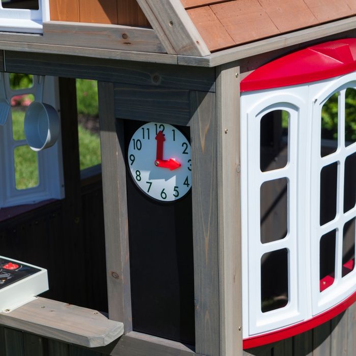 KidKraftKidKraft Greystone Cottage Playhouse with EZ Kraft Assembly P280093 P280093- BetterPatio.com