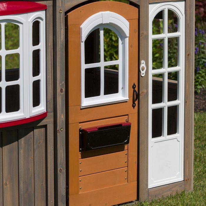KidKraftKidKraft Greystone Cottage Playhouse with EZ Kraft Assembly P280093 P280093- BetterPatio.com