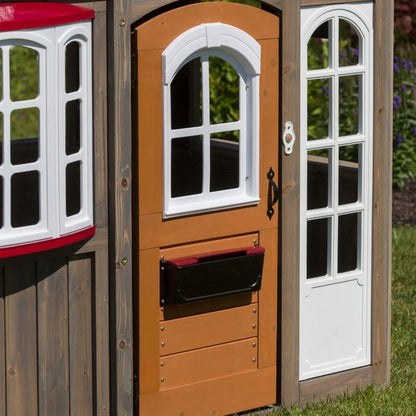 KidKraftKidKraft Greystone Cottage Playhouse with EZ Kraft Assembly P280093 P280093- BetterPatio.com