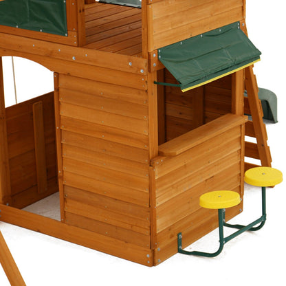 KidKraftKidKraft Ridgeview Deluxe Clubhouse Wooden Playset F270855 F270855- BetterPatio.com