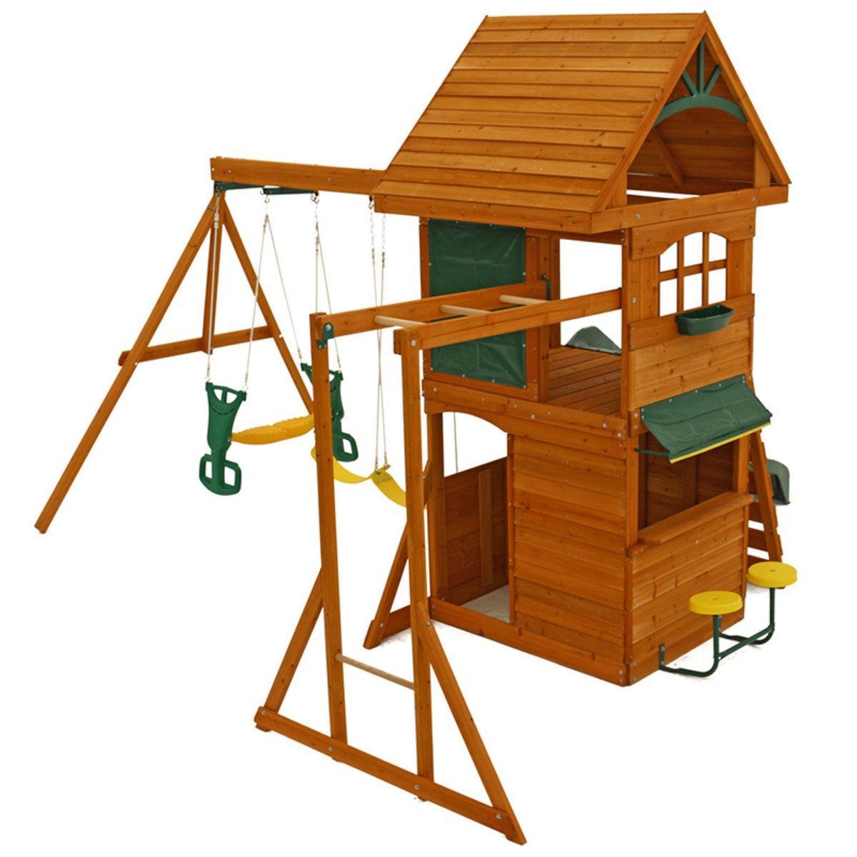KidKraftKidKraft Ridgeview Deluxe Clubhouse Wooden Playset F270855 F270855- BetterPatio.com