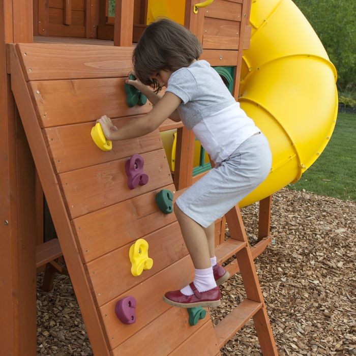 KidKraftKidKraft Twin Mountain Lodge Wooden Playset F25700 F25700- BetterPatio.com