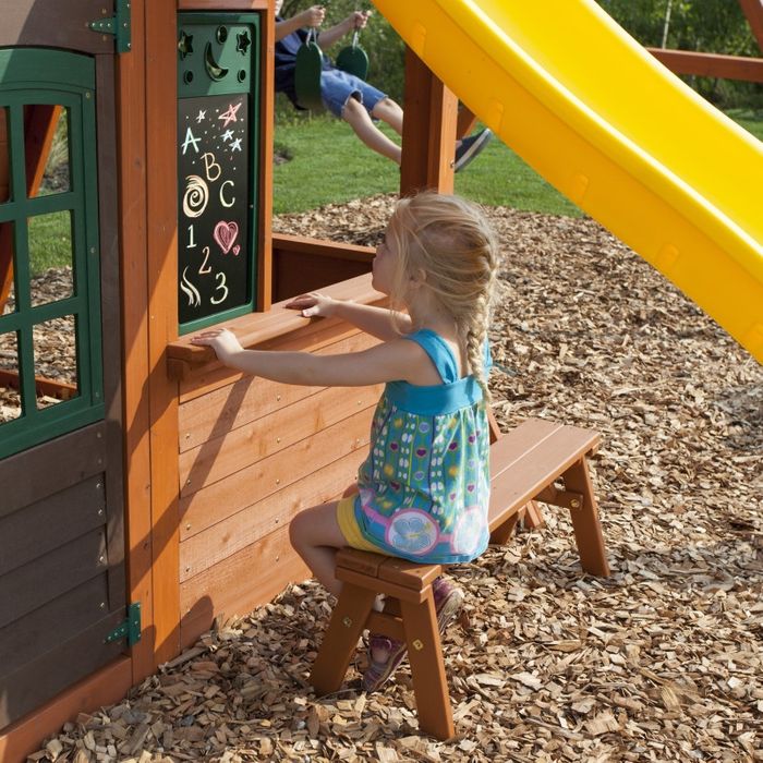 KidKraftKidKraft Twin Mountain Lodge Wooden Playset F25700 F25700- BetterPatio.com