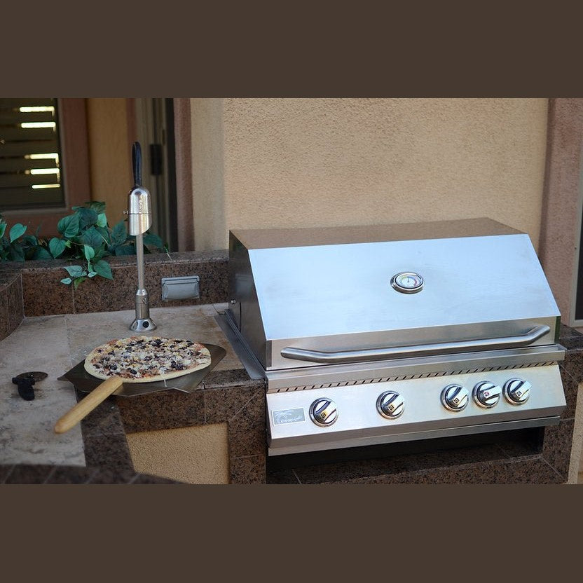 KoKoMo GrillsKoKoMo Grills 7 Foot BBQ Island With Power Burner, Fridge, Built-in BBQ Grill KO-PWRBRN-4BG-FRGE- BetterPatio.com