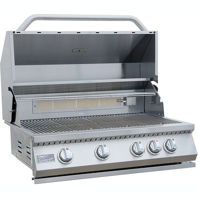 KoKoMo GrillsKoKoMo Grills 7 Foot L-Shape BBQ Island With Bar Seating, Built-in BBQ Grill L-Shape-StJohnHBar1- BetterPatio.com