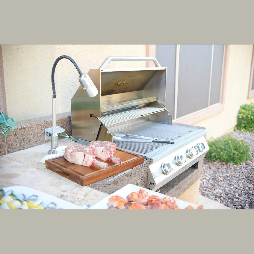 KoKoMo GrillsKoKoMo Grills 7 Foot L-Shape BBQ Island With Bar Seating, Built-in BBQ Grill L-Shape-StJohnHBar1- BetterPatio.com