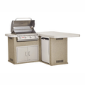 Bull Outdoor 6 Foot L-Shaped Little Q BBQ Island