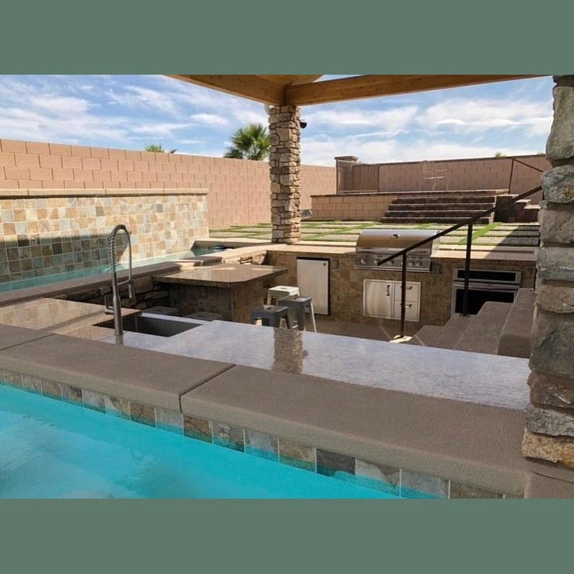 Summerset Sizzler 26 SIZ26 - Custom pool recessed outdoor kitchen oasis Southern California