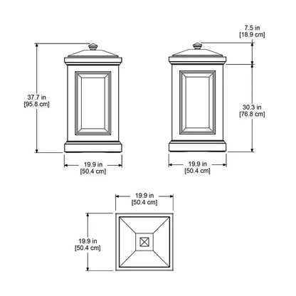MayneMayne Berkshire Storage Bin 4835 4835-W- BetterPatio.com