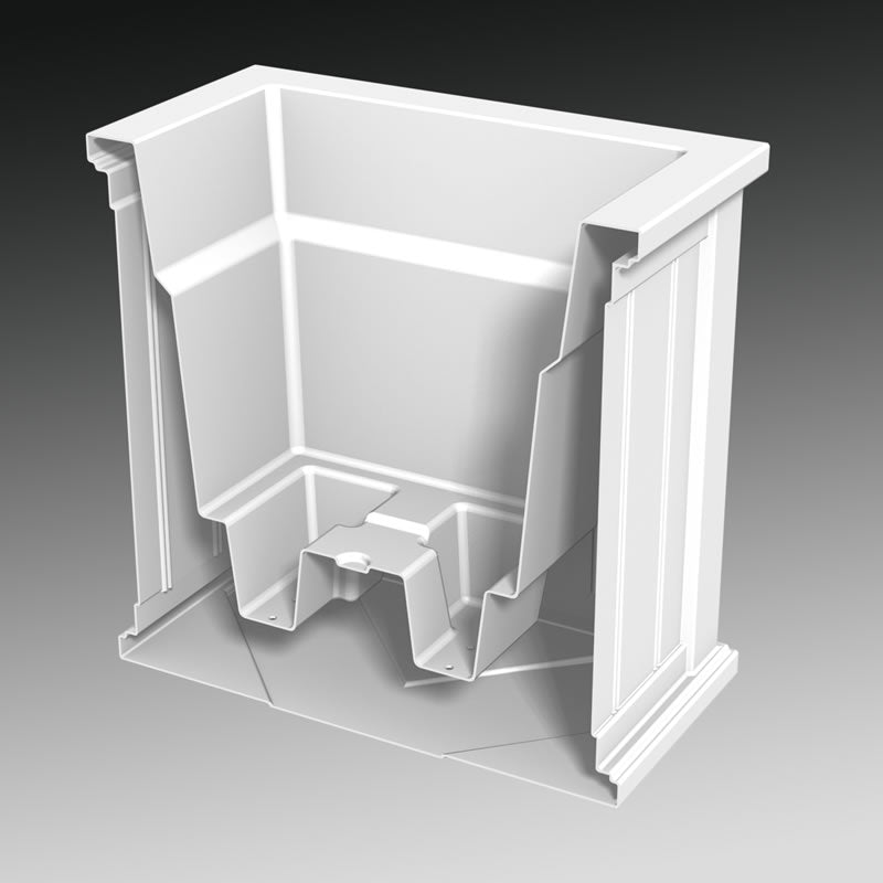 MayneMayne Cape Cod 20x20 Patio Planter 4838 4838-W- BetterPatio.com