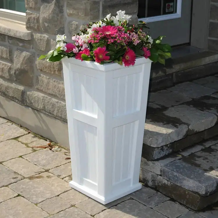 MayneMayne Cape Cod 32" Tall Patio Planter 4843 4843-B- BetterPatio.com