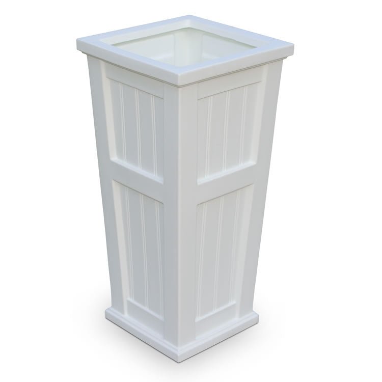 MayneMayne Cape Cod 32" Tall Patio Planter 4843 4843-W- BetterPatio.com