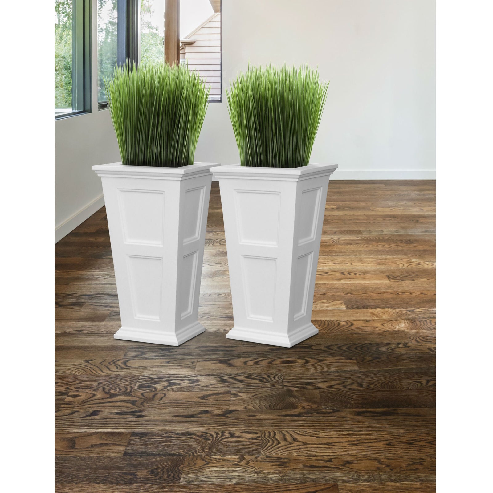 MayneMayne Fairfield 28" Tall Planter 5829 5829-GRG- BetterPatio.com