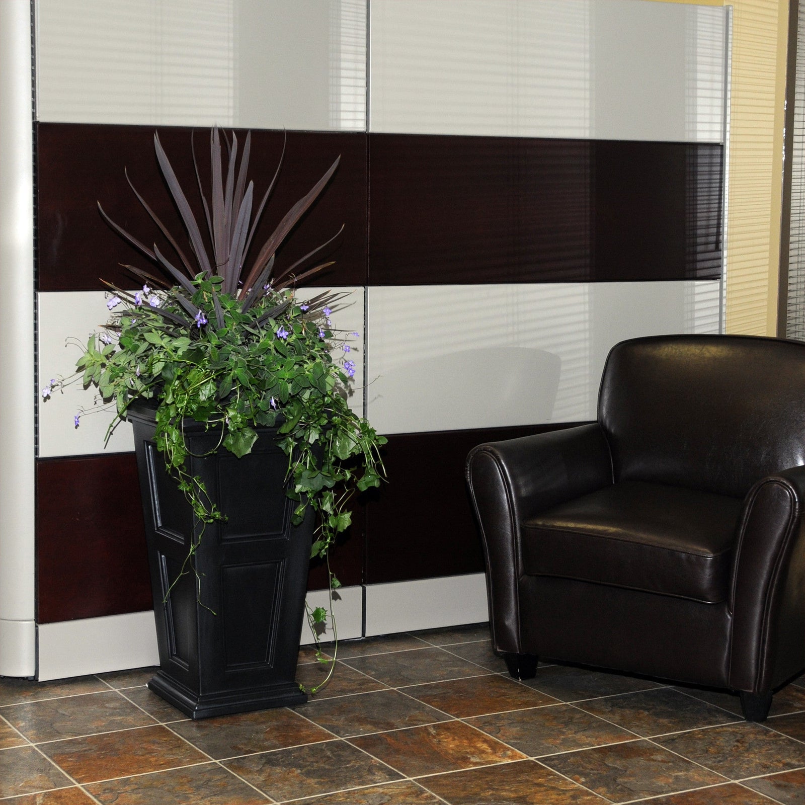 MayneMayne Fairfield 28" Tall Planter 5829 5829-GRG- BetterPatio.com