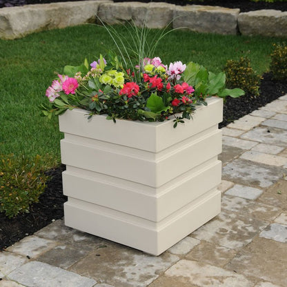MayneMayne Freeport 18x18 Square Planter 5860 5860-W- BetterPatio.com
