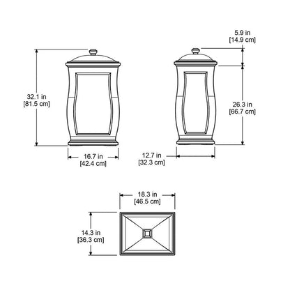 MayneMayne Mansfield Storage Bin 5861 5861-B- BetterPatio.com