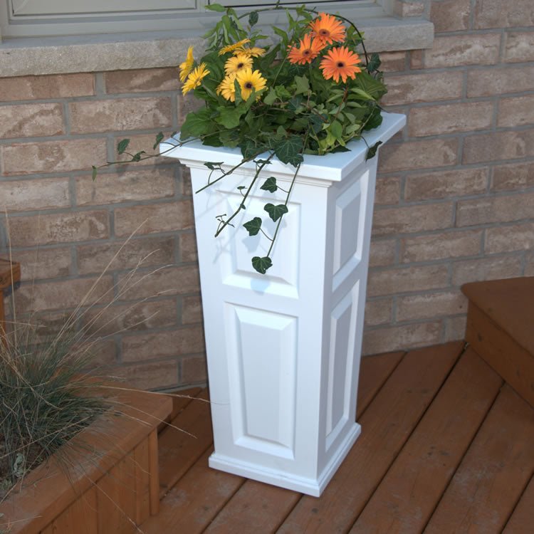 MayneMayne Nantucket 32" Tall Planter 4833 4833-W- BetterPatio.com
