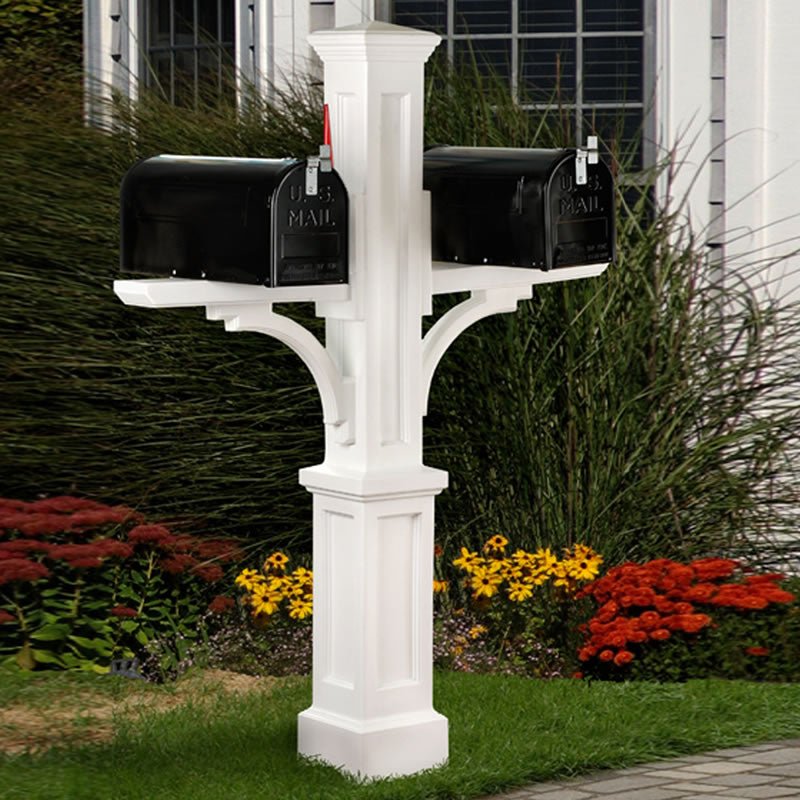 MayneMayne Newport Plus Double Mail Post 5814 5814-W- BetterPatio.com