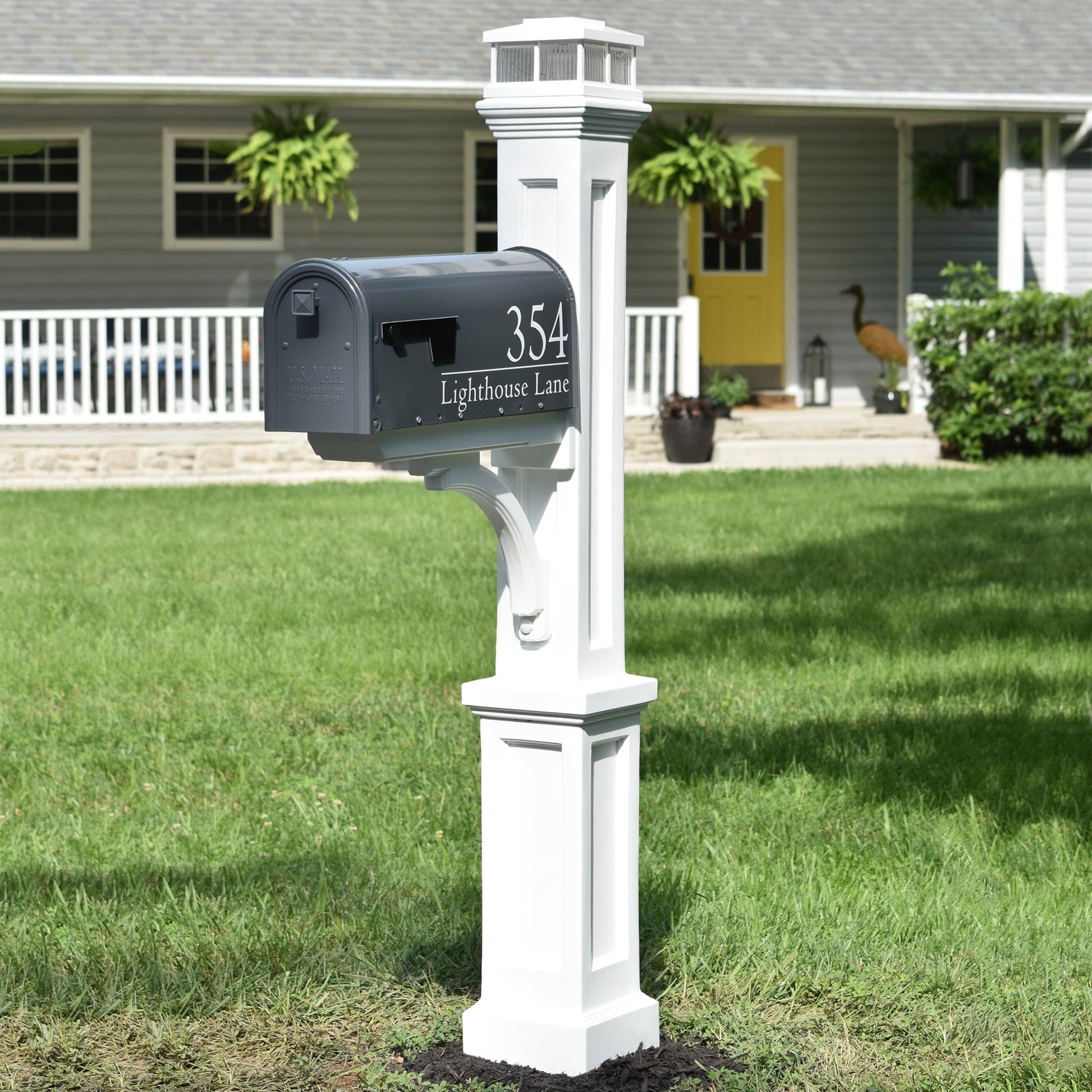MayneMayne Newport Plus Mail Post 5813 5813-W- BetterPatio.com