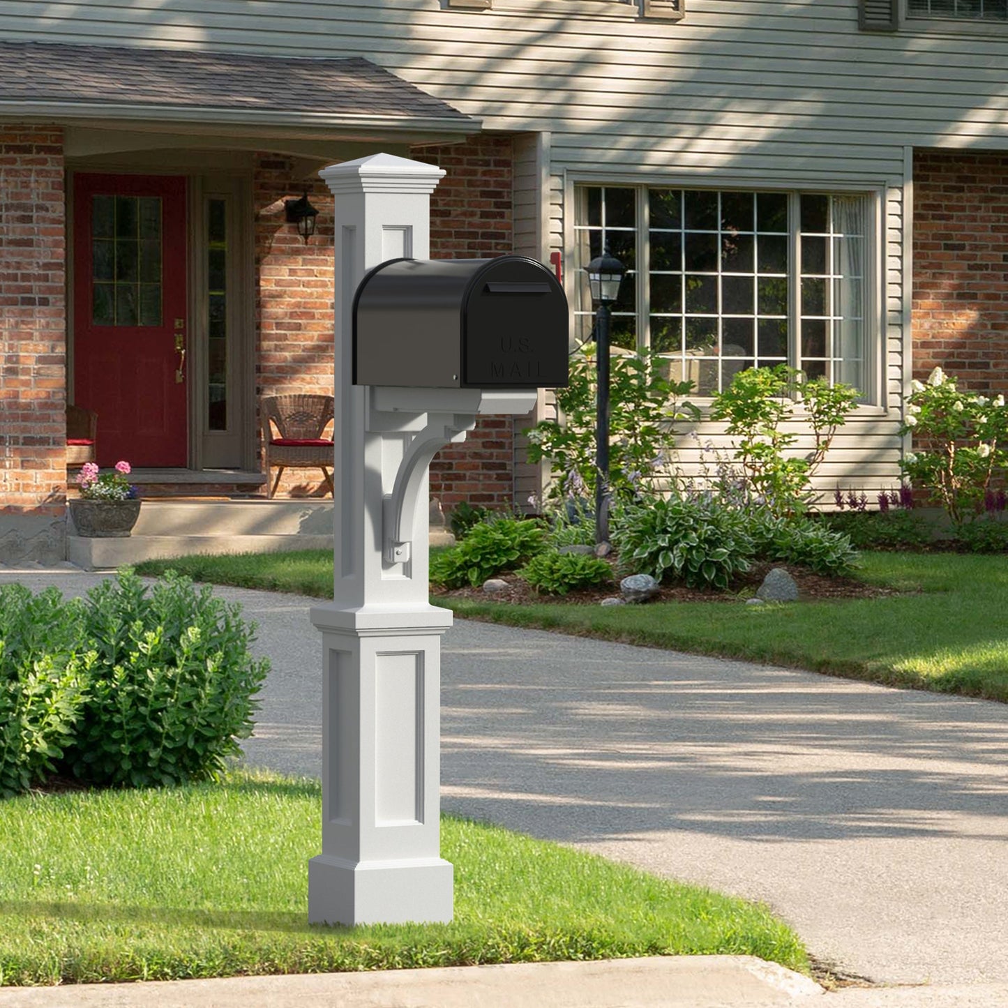 MayneMayne Newport Plus Mail Post 5813 5813-W- BetterPatio.com