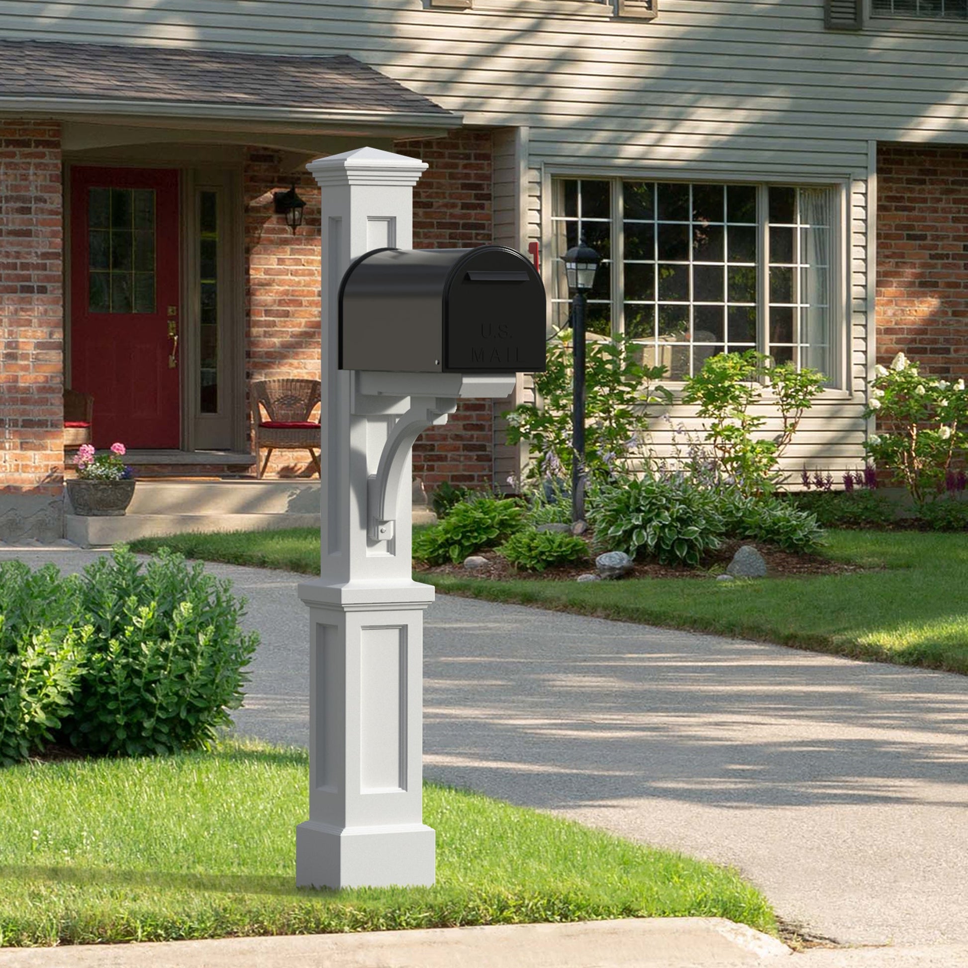 MayneMayne Newport Plus Mail Post 5813 5813-W- BetterPatio.com