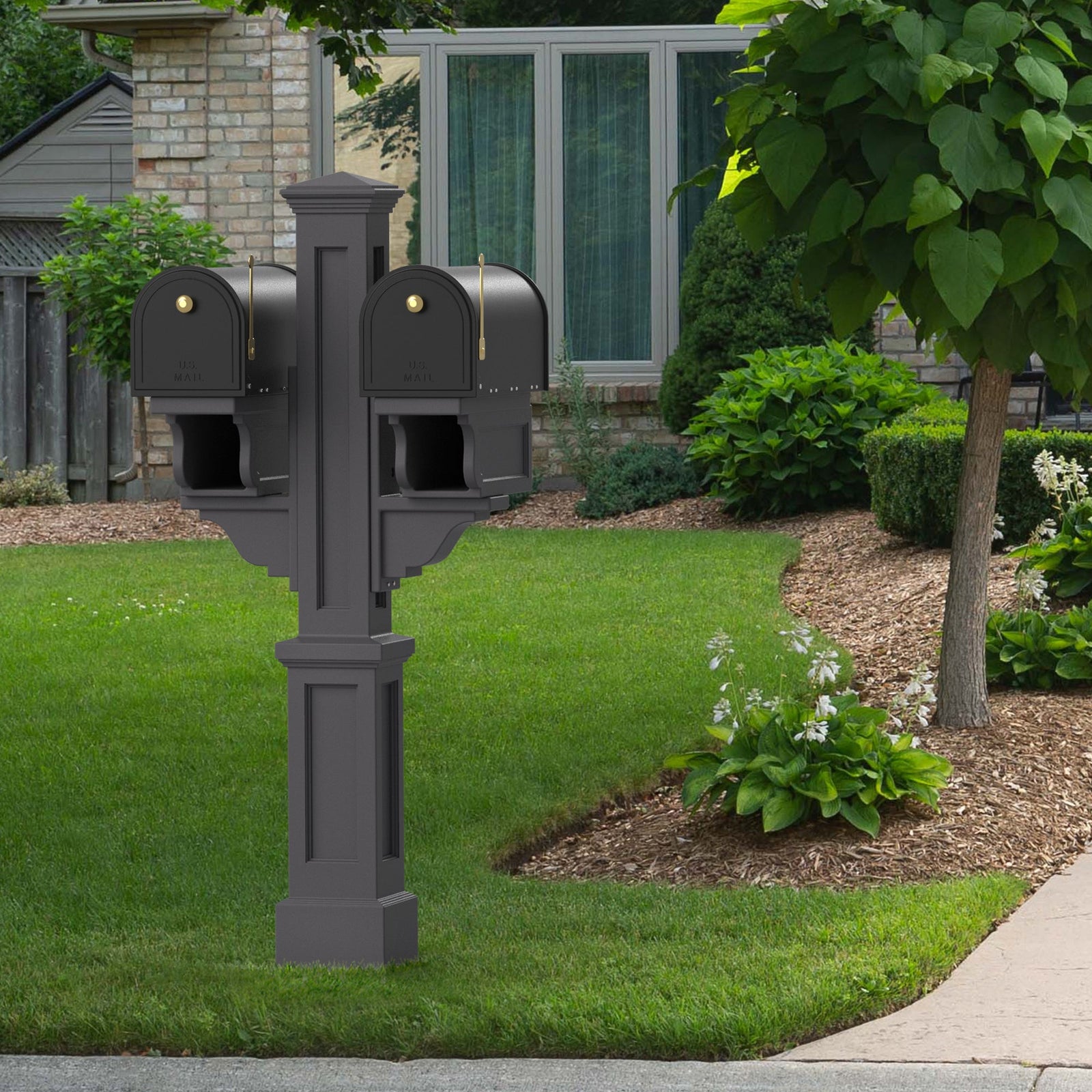 MayneMayne Rockport Double Mail Post 5811 5811-GRG- BetterPatio.com