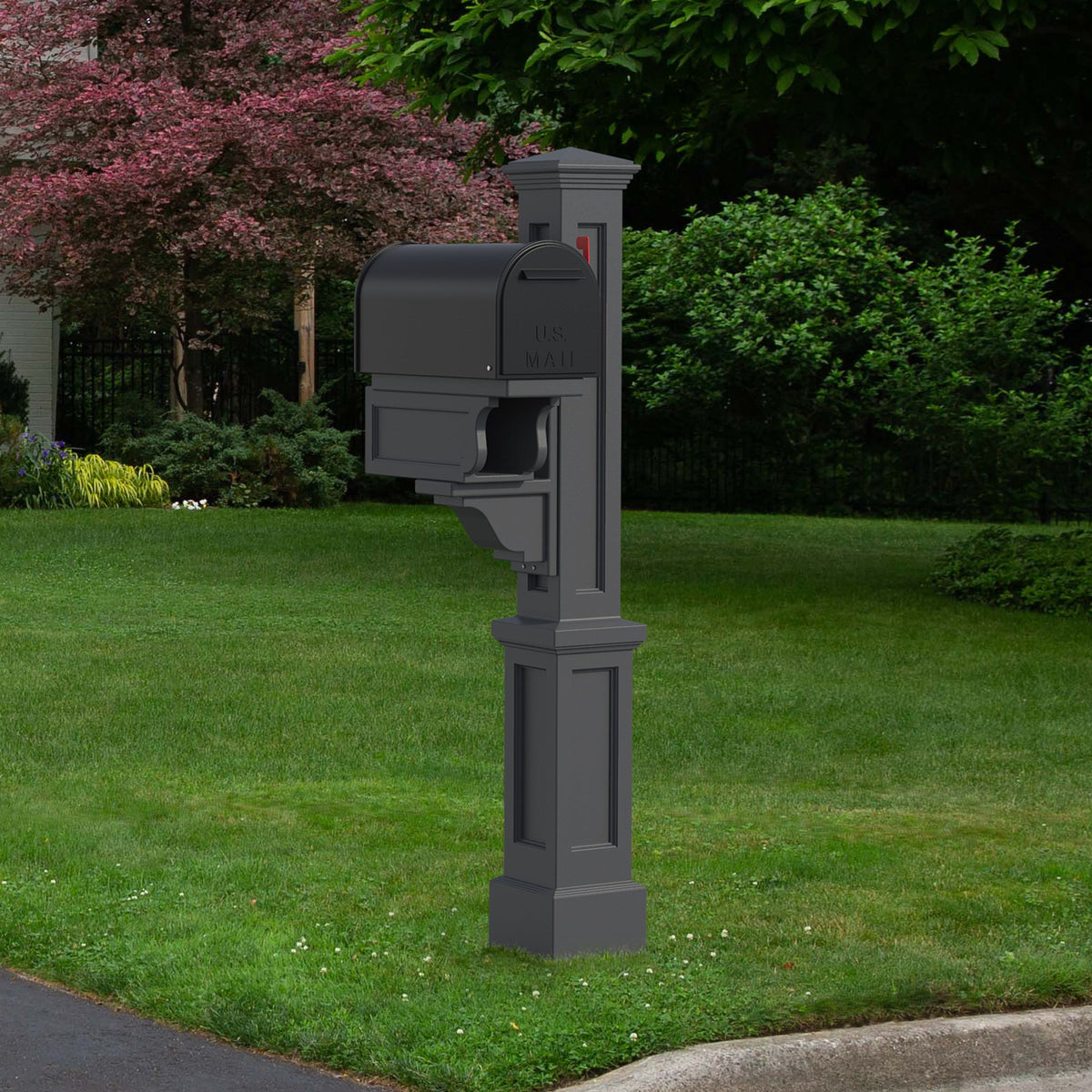 MayneMayne Rockport Single Mail Post 5809 5809-GRG- BetterPatio.com