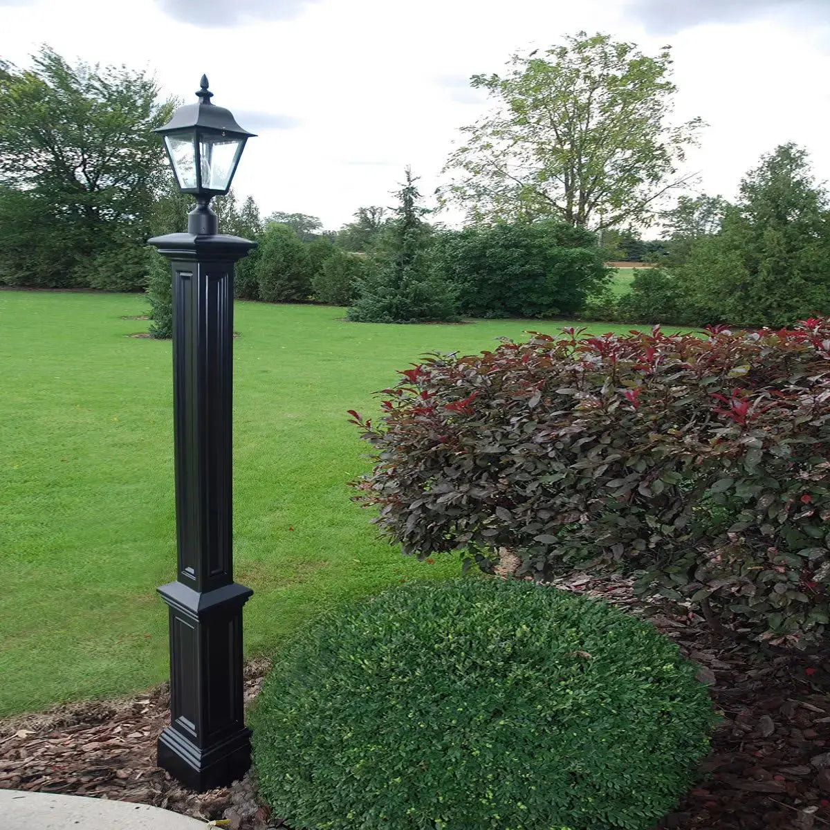 MayneMayne Signature Lamp Post with Mount 5835 5835-W- BetterPatio.com