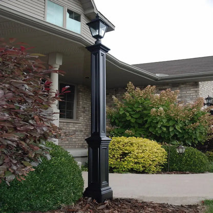 MayneMayne Signature Lamp Post with Mount 5835 5835-W- BetterPatio.com