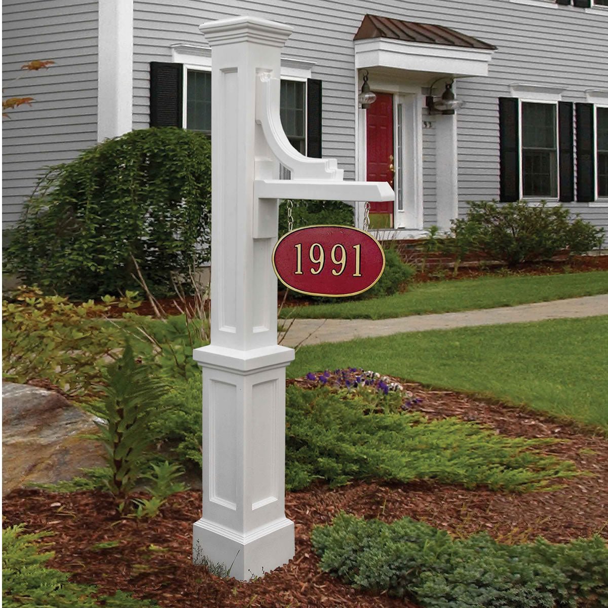 MayneMayne Woodhaven Address Sign Post 5812 5812-B- BetterPatio.com