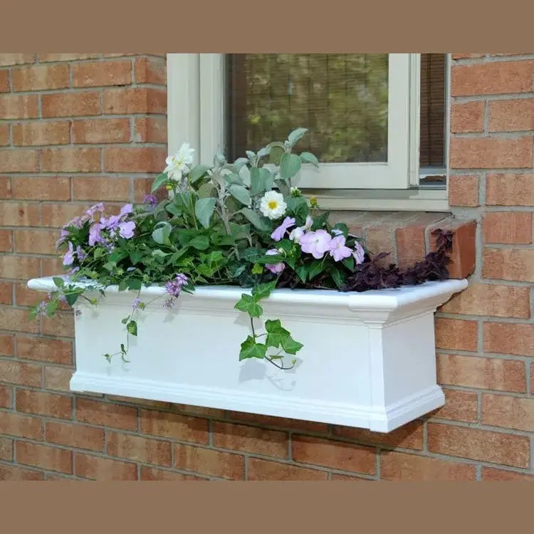 MayneMayne Yorkshire Window Box 3FT White 4823-W 4823-W- BetterPatio.com