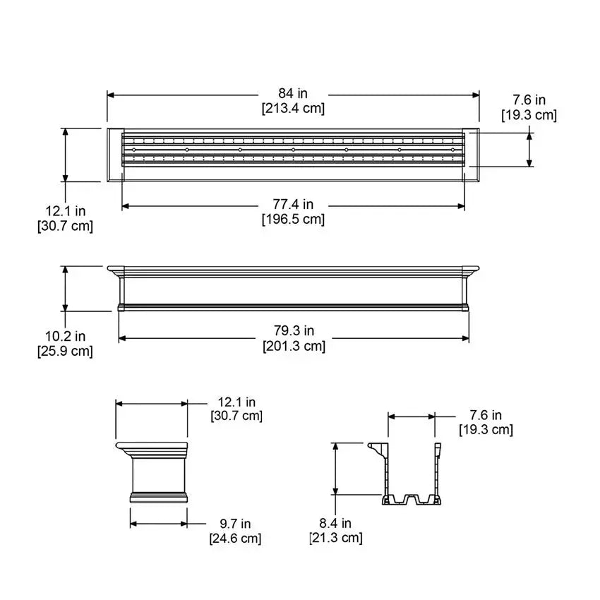 MayneMayne Yorkshire Window Box 7FT White 8827-W 8827-W- BetterPatio.com