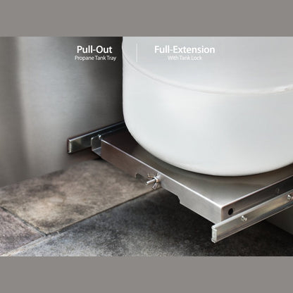 NewAge Outdoor Kitchen 40 in. Insert Grill Cabinet in Stainless Steel 65009 - BetterPatio.com