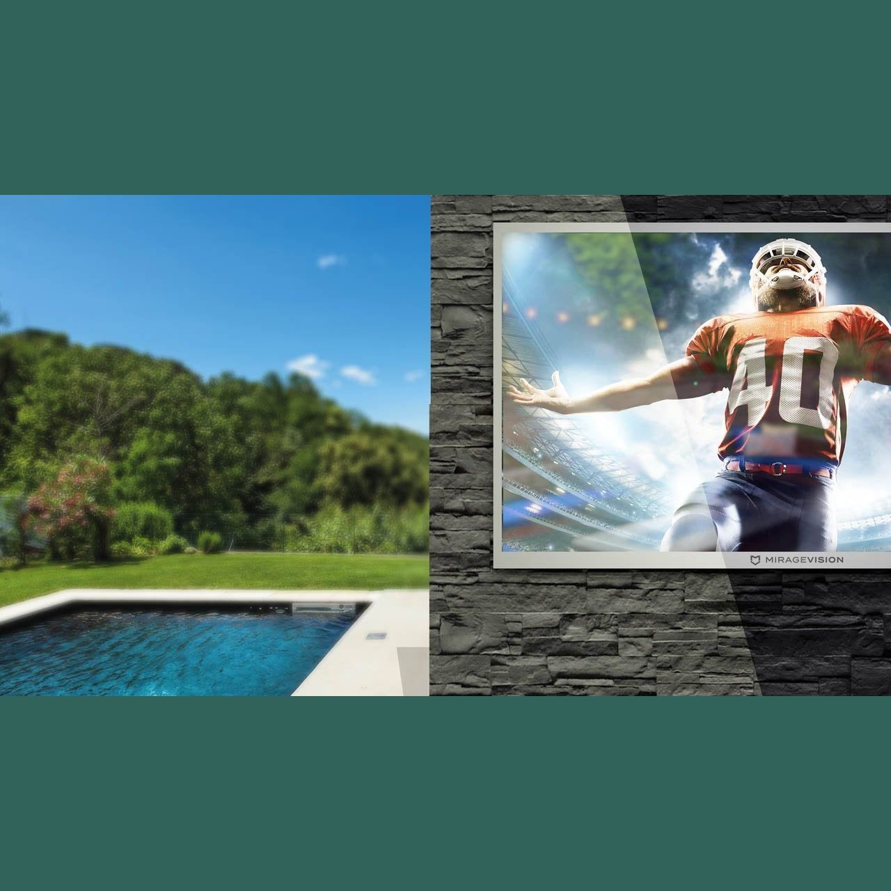 MirageVision TVMirageVision TV Diamond Q 4K 49" Powered by Samsung MV49DQ80T- BetterPatio.com
