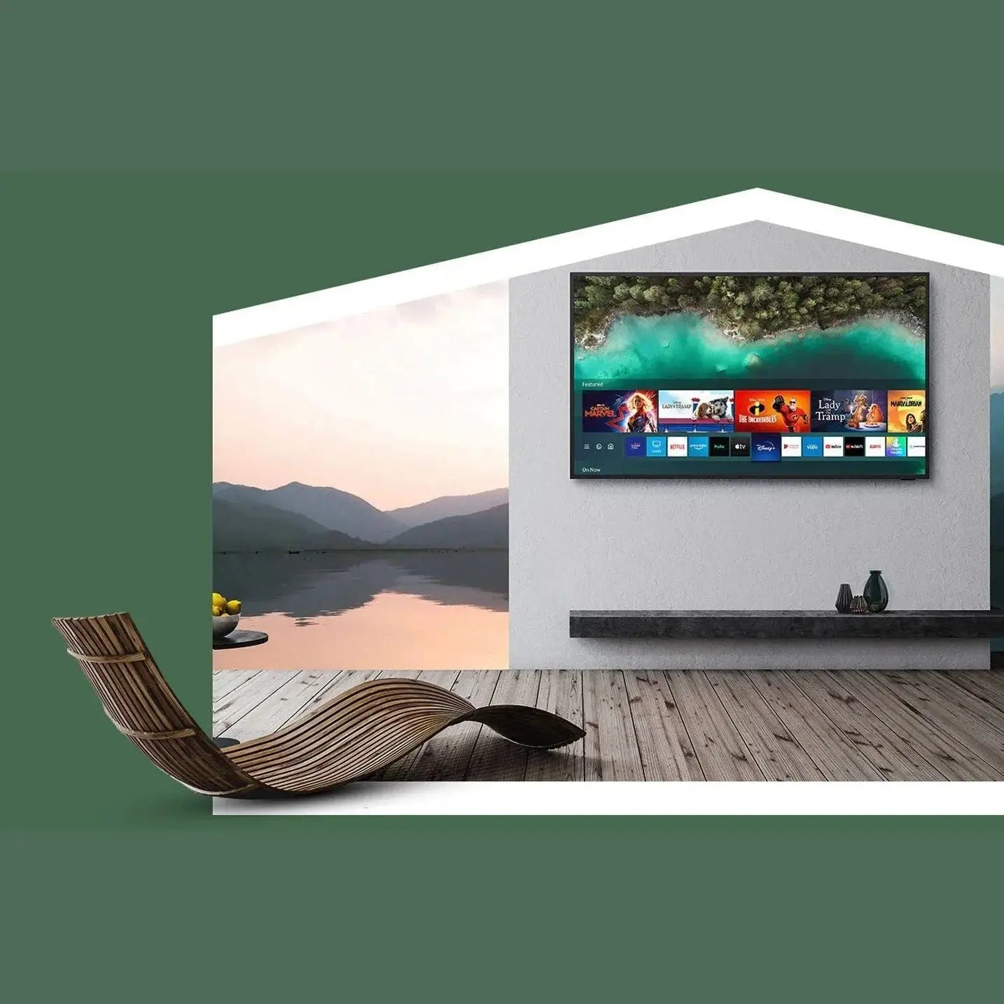 MirageVision TVMirageVision TV Hi-Bright 75" The Terrace Residential by Samsung 75HB-QN75R- BetterPatio.com