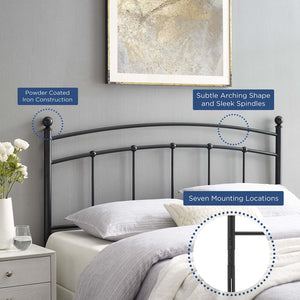 ModwayModway Abigail Full Metal Headboard MOD-6157 MOD-6157-BLK- BetterPatio.com