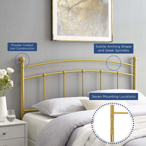 ModwayModway Abigail Full Metal Headboard MOD-6157 MOD-6157-GLD- BetterPatio.com