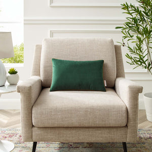 ModwayModway Accentuate 18" Lumbar Performance Velvet Throw Pillow EEI-4704 EEI-4704-GRN-COG- BetterPatio.com