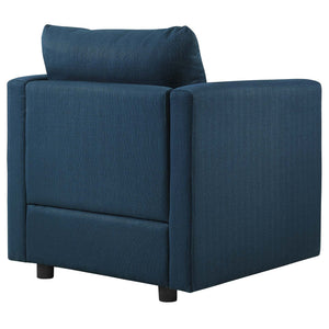 ModwayModway Activate 3 Piece Upholstered Fabric Set EEI-4046 EEI-4046-AZU-SET- BetterPatio.com