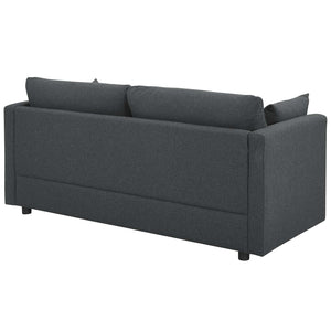 ModwayModway Activate 3 Piece Upholstered Fabric Set EEI-4046 EEI-4046-GRY-SET- BetterPatio.com