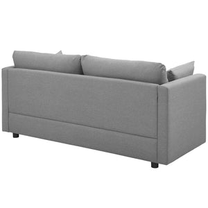 ModwayModway Activate 3 Piece Upholstered Fabric Set EEI-4046 EEI-4046-LGR-SET- BetterPatio.com