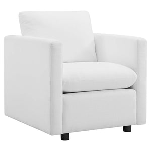 ModwayModway Activate 3 Piece Upholstered Fabric Set EEI-4046 EEI-4046-WHI-SET- BetterPatio.com