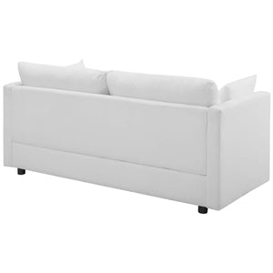 ModwayModway Activate 3 Piece Upholstered Fabric Set EEI-4046 EEI-4046-WHI-SET- BetterPatio.com