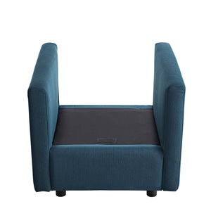 ModwayModway Activate Upholstered Fabric Armchair EEI-3045 EEI-3045-AZU- BetterPatio.com