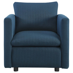 ModwayModway Activate Upholstered Fabric Armchair EEI-3045 EEI-3045-AZU- BetterPatio.com