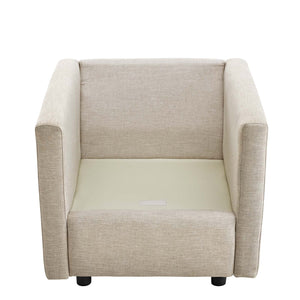 ModwayModway Activate Upholstered Fabric Armchair EEI-3045 EEI-3045-BEI- BetterPatio.com