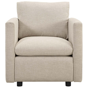 ModwayModway Activate Upholstered Fabric Armchair EEI-3045 EEI-3045-BEI- BetterPatio.com