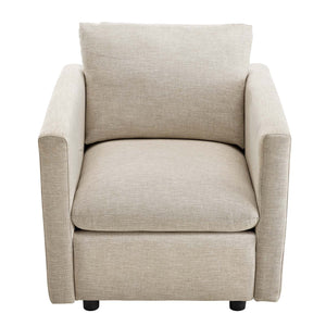 ModwayModway Activate Upholstered Fabric Armchair EEI-3045 EEI-3045-BEI- BetterPatio.com