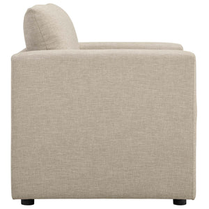 ModwayModway Activate Upholstered Fabric Armchair EEI-3045 EEI-3045-BEI- BetterPatio.com