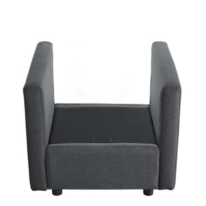 ModwayModway Activate Upholstered Fabric Armchair EEI-3045 EEI-3045-GRY- BetterPatio.com